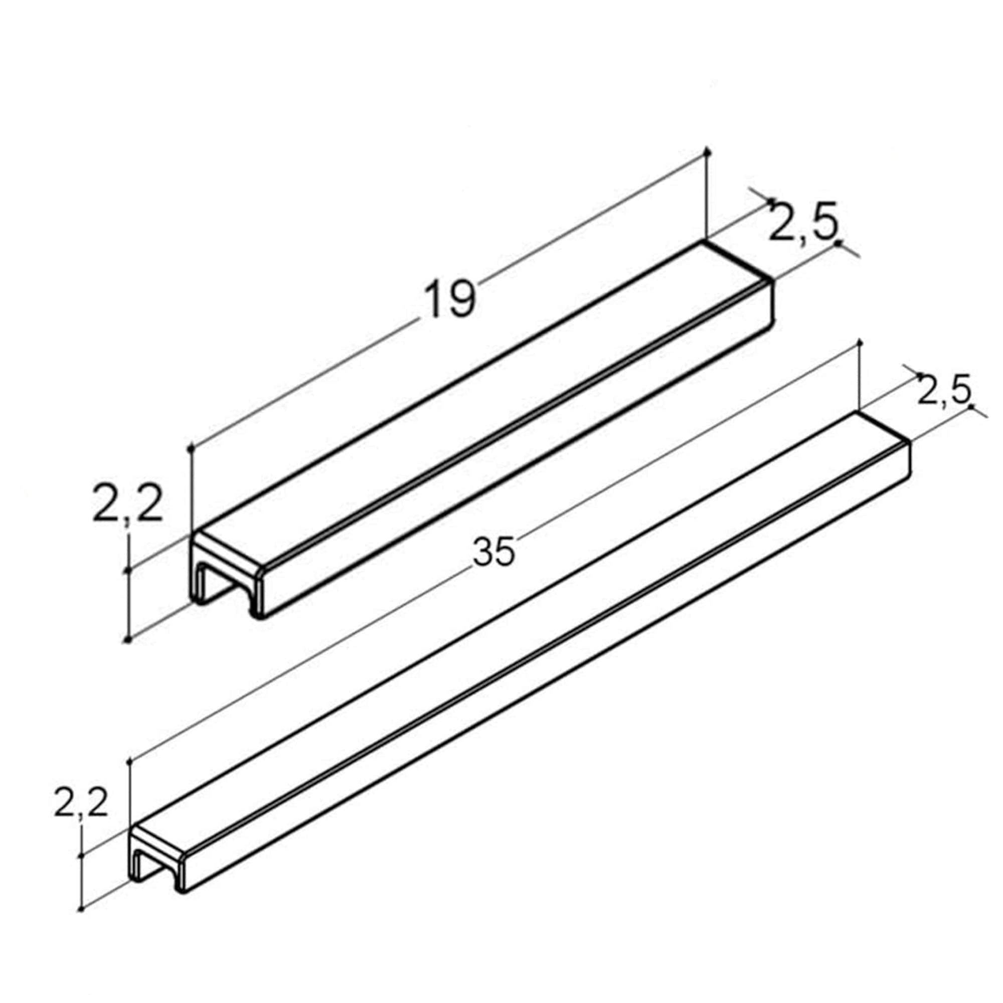 Dansani Grep Step L190mm CC160mm Dansani Knotter og håndtak