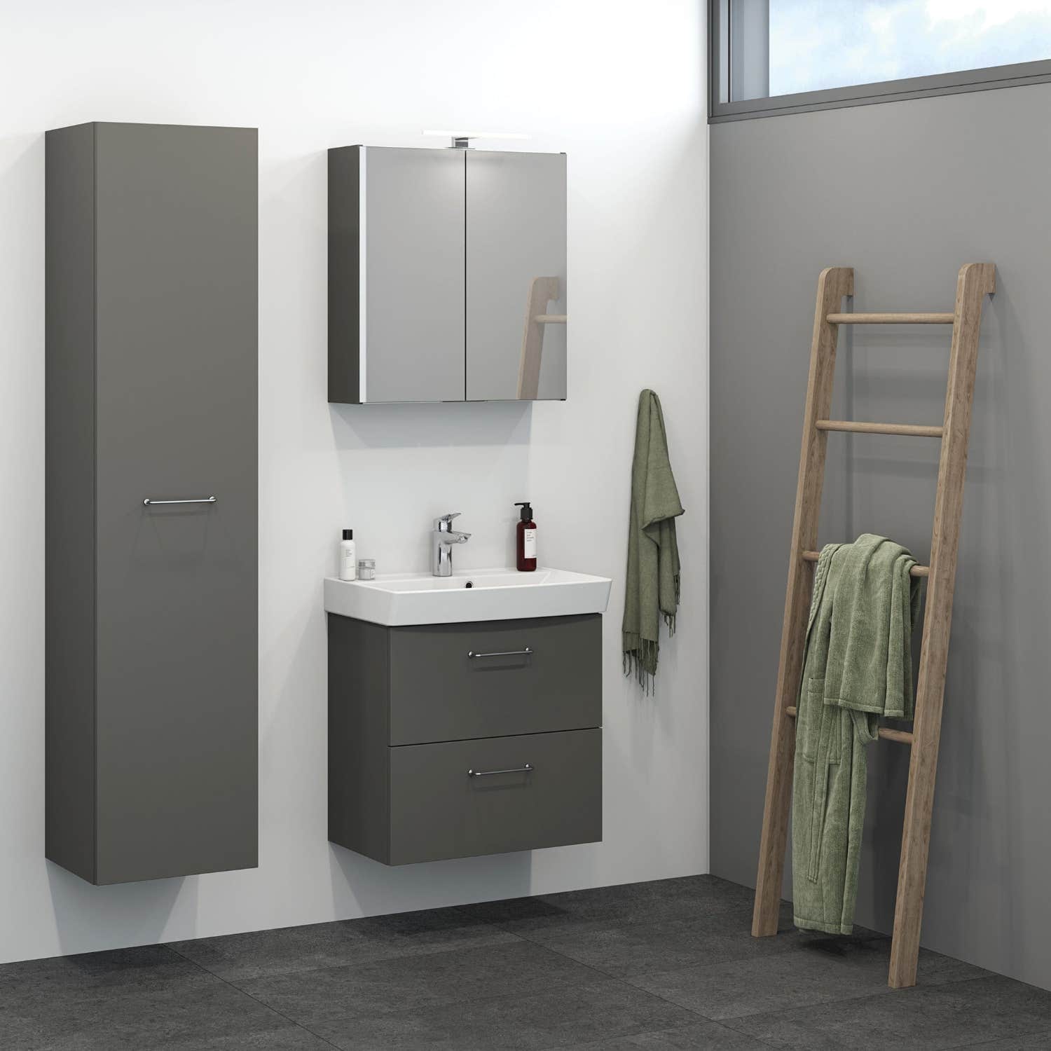 Dansani Mido+ Capella Slim Møbelservant B52-82xD40,5cm Dansani Møbelservant