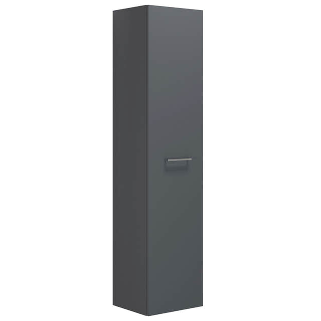 Dansani Mido+ Høyskap 1 dør B30-40xD35xH172,8cm Grå matt / 40cm / Høyre Dansani Høyskap bad DA-P20-1103
