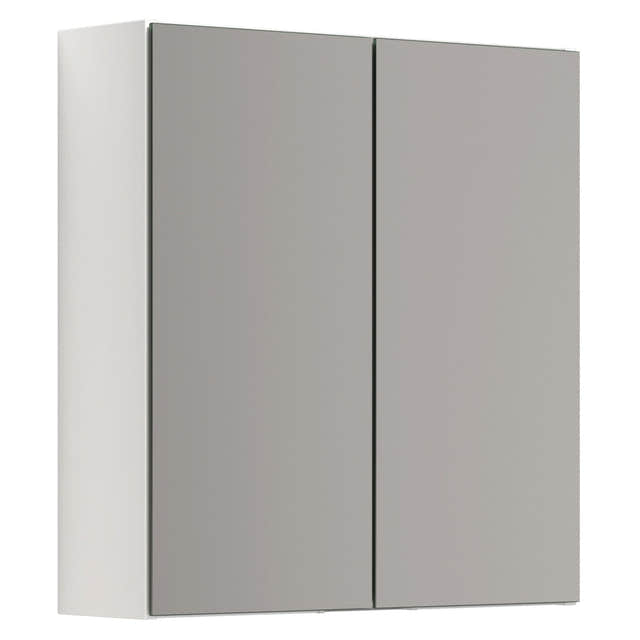 Dansani Mido+ Select Speilskap uten lamper B50-120xH64cm Hvit høyglans / 60cm Dansani Speilskap DA-S676-112