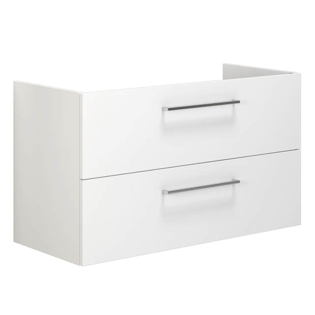 Dansani Mido+ Servantskap 2 Skuffer B60-120xD44cm uten servant Hvit høyglans / 100cm Dansani Servantskap DA-P16-1012
