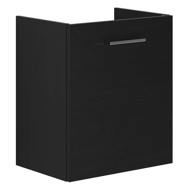 Dansani Mido+ Slim Servantskap 1 dør B50xD35cm uten servant Svart struktur / 50cm / Høyre Dansani Servantskap DA-P01-1129