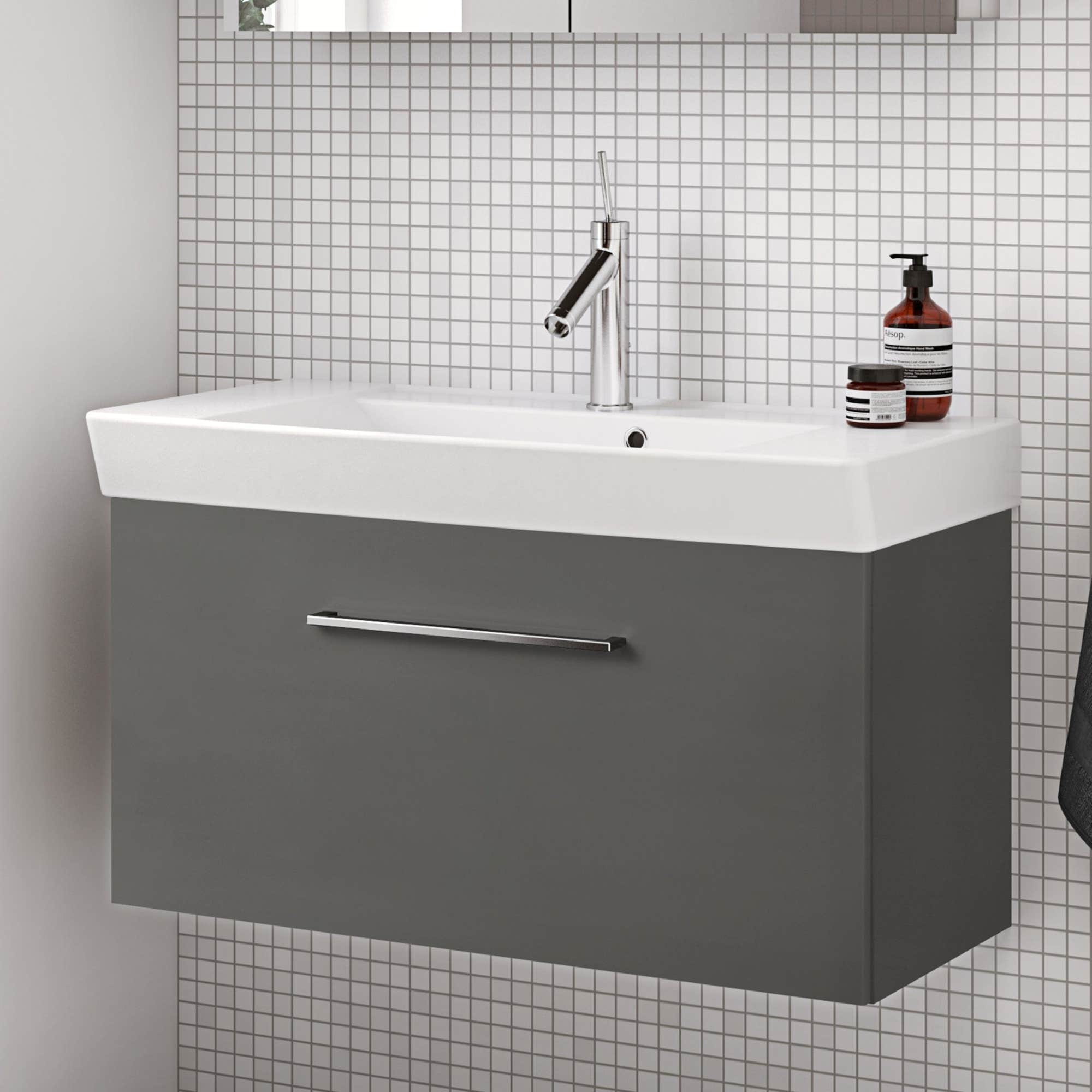 Dansani Mido+ Slim Servantskap 1 Skuff B50-80xD35cm uten servant Dansani Servantskap