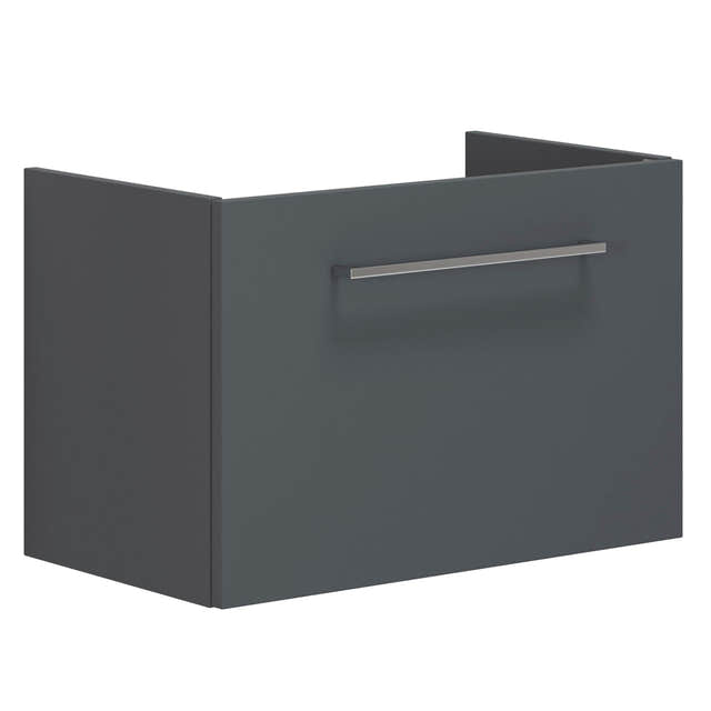 Dansani Mido+ Slim Servantskap 1 Skuff B50-80xD35cm uten servant Grå matt / 60cm Dansani Servantskap DA-P22-1003