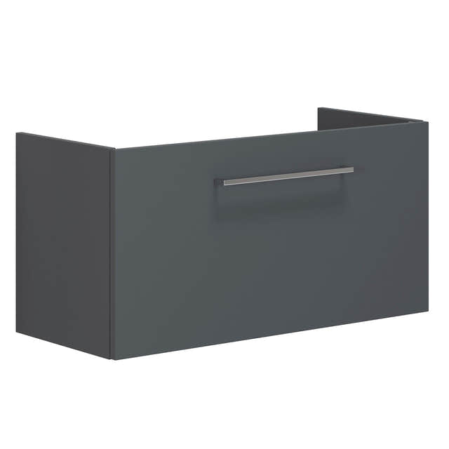 Dansani Mido+ Slim Servantskap 1 Skuff B50-80xD35cm uten servant Grå matt / 80cm Dansani Servantskap DA-P23-1003