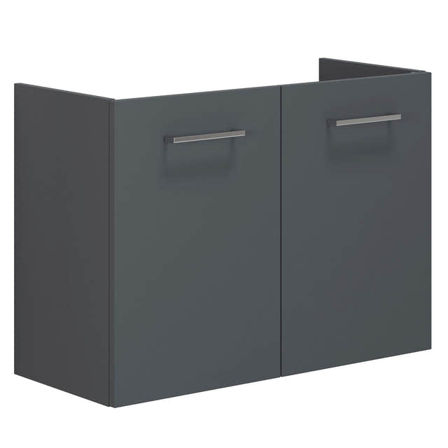 Dansani Mido+ Slim Servantskap 2 dører B60-80x35cm uten servant Grå matt / 80cm Dansani Servantskap DA-P03-1003