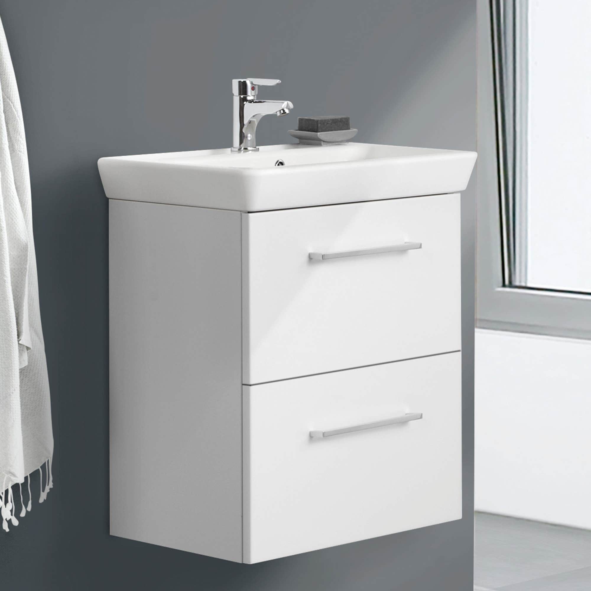 Dansani Mido+ Slim Servantskap 2 Skuffer B50-80xD35cm uten servant Dansani Servantskap