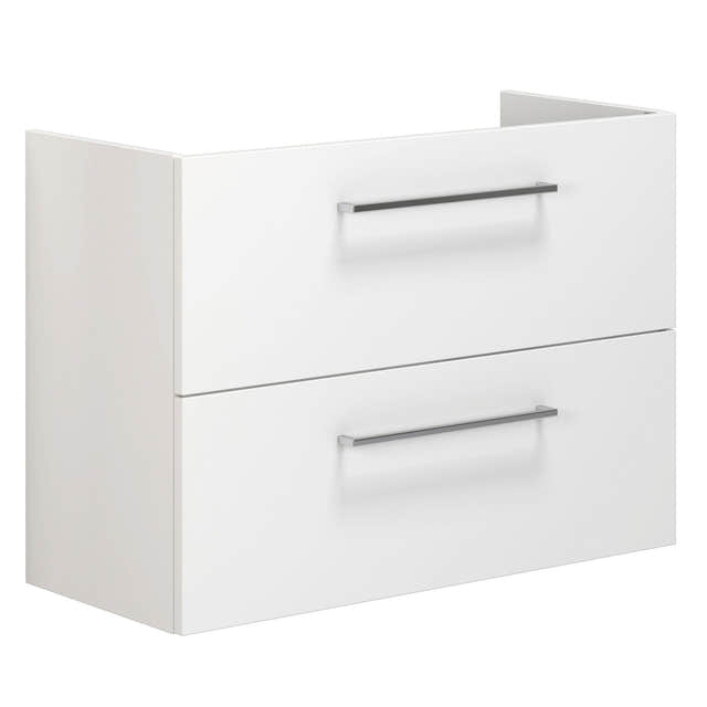 Dansani Mido+ Slim Servantskap 2 Skuffer B50-80xD35cm uten servant Hvit høyglans / 80cm / Vegg Dansani Servantskap DA-P06-1012
