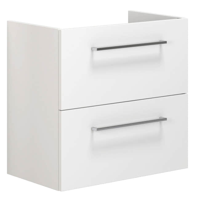 Dansani Mido+ Slim Servantskap 2 Skuffer B50-80xD35cm uten servant Hvit matt / 60cm / Vegg Dansani Servantskap DA-P05-1010