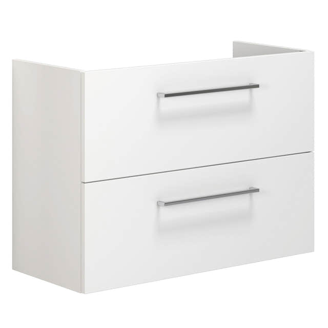 Dansani Mido+ Slim Servantskap 2 Skuffer B50-80xD35cm uten servant Hvit matt / 80cm / Vegg Dansani Servantskap DA-P06-1010