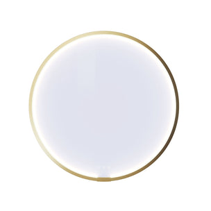 Dansani MOON rundt speil med lys (ramme)