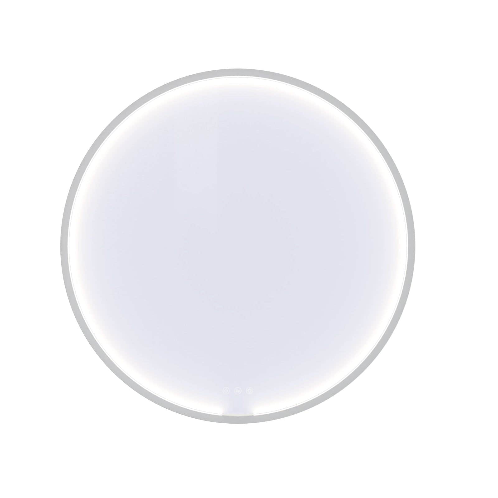 Dansani Moon Rammespeil LED - Ø75/90cm Hvit matt / 75cm Dansani Baderomsspeil DA-S827-010