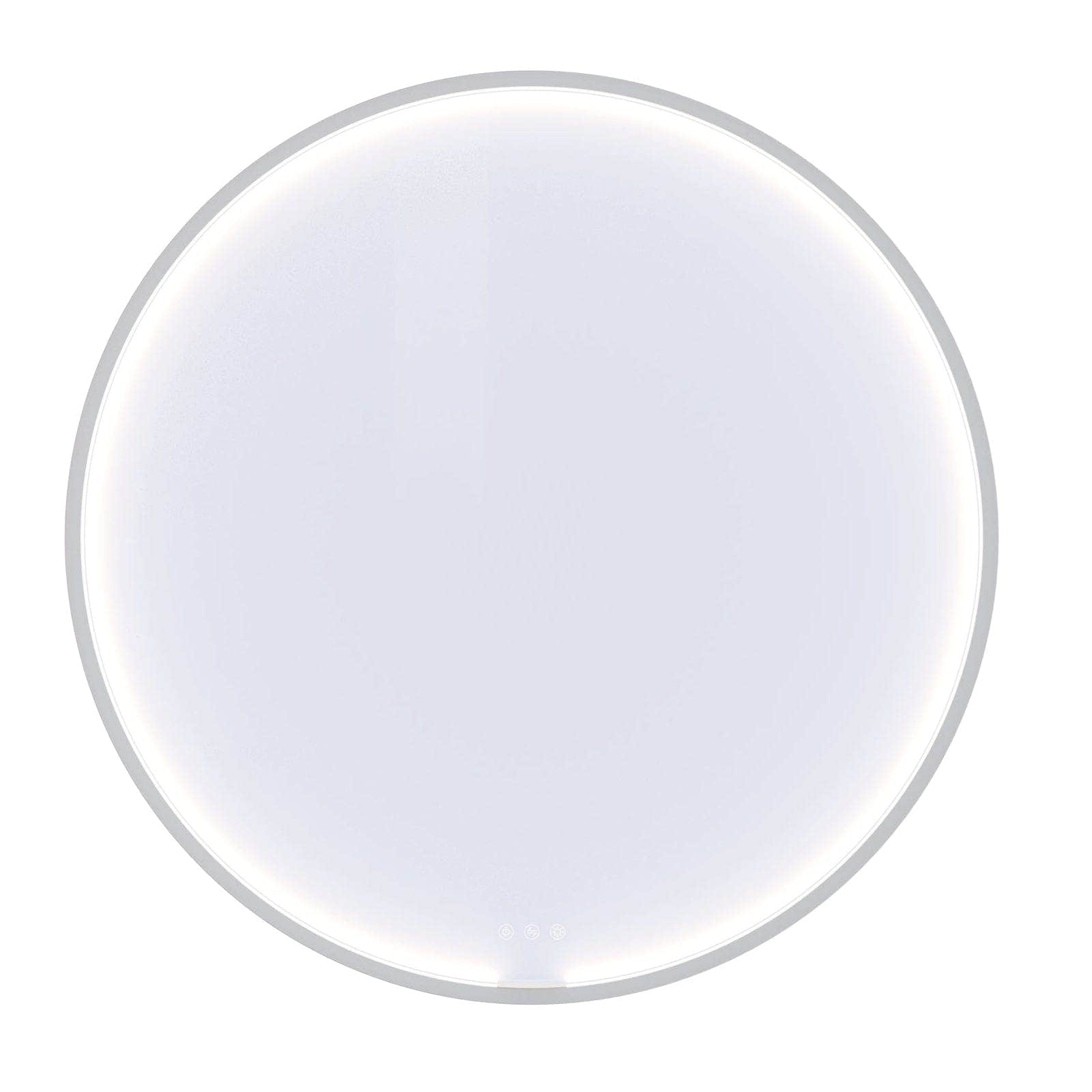 Dansani Moon Rammespeil LED - Ø75/90cm Hvit matt / 90cm Dansani Baderomsspeil DA-S829-010
