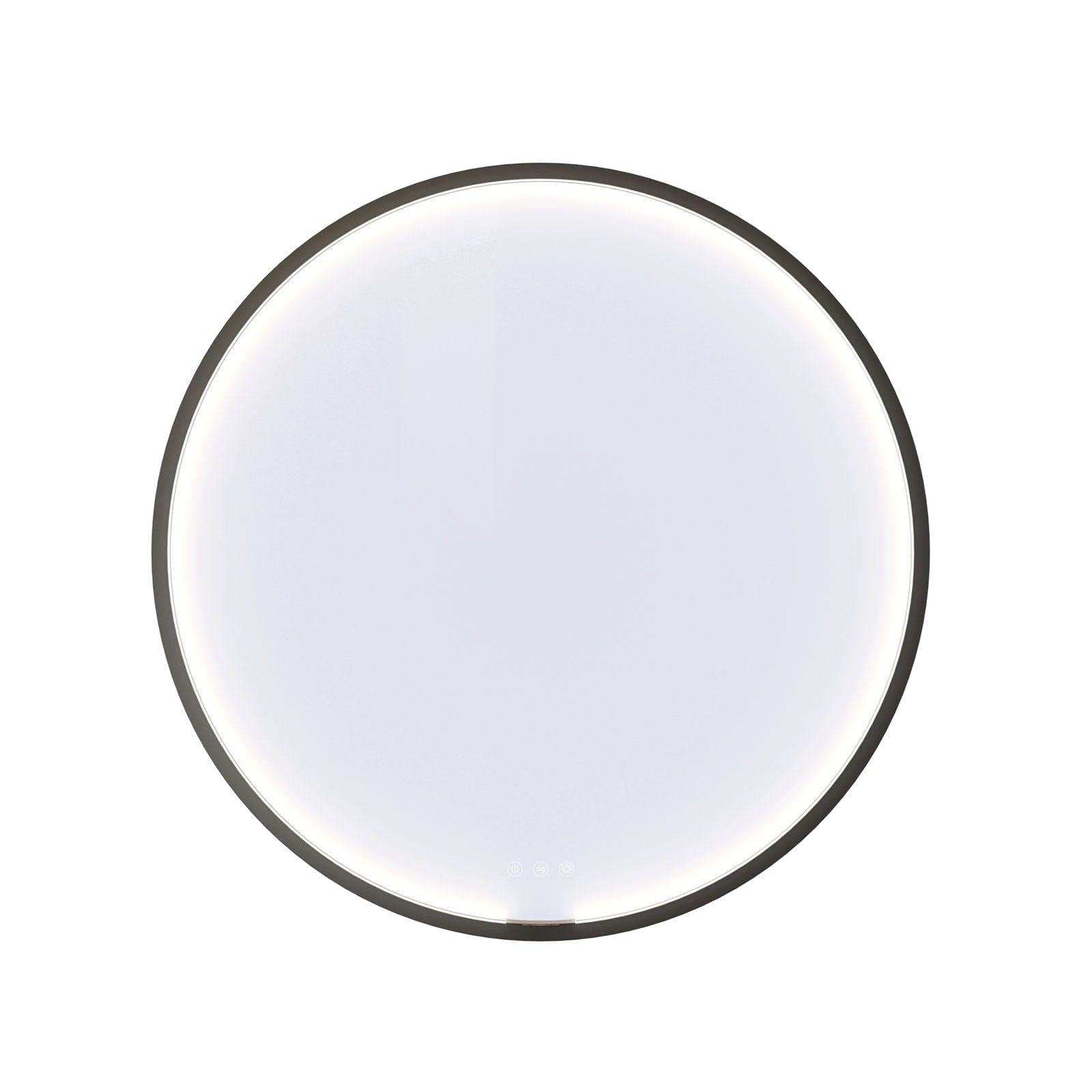 Dansani Moon Rammespeil LED - Ø75/90cm Svart matt / 75cm Dansani Baderomsspeil DA-S827-028