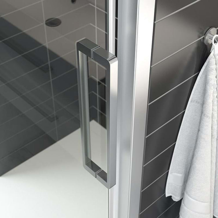 Dansani XXL Skyvedør med 1 sidepanel for dusjhjørne