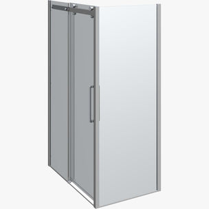 Dansani XXL Skyvedør med 1 sidepanel for dusjhjørne