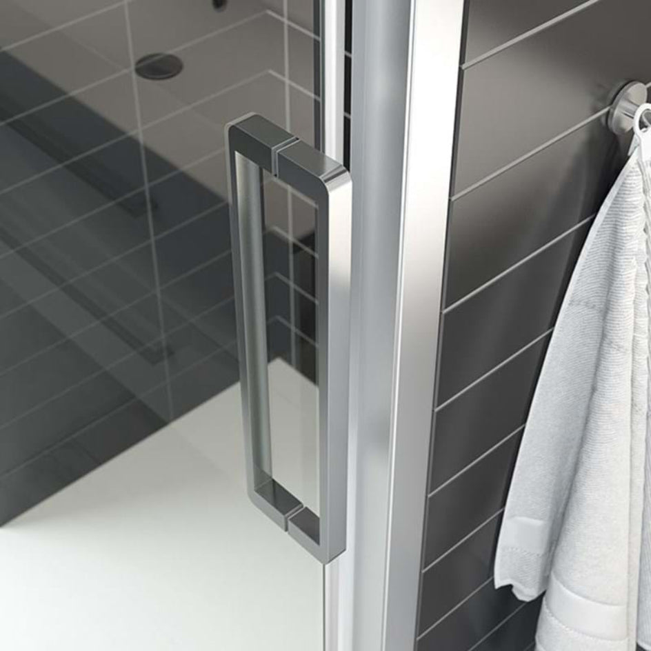 Dansani XXL Deluxe Skyvedør med 2 sidepanel for rettvegg - B120-160x80-100xH200cm Dansani Dusjhjørne
