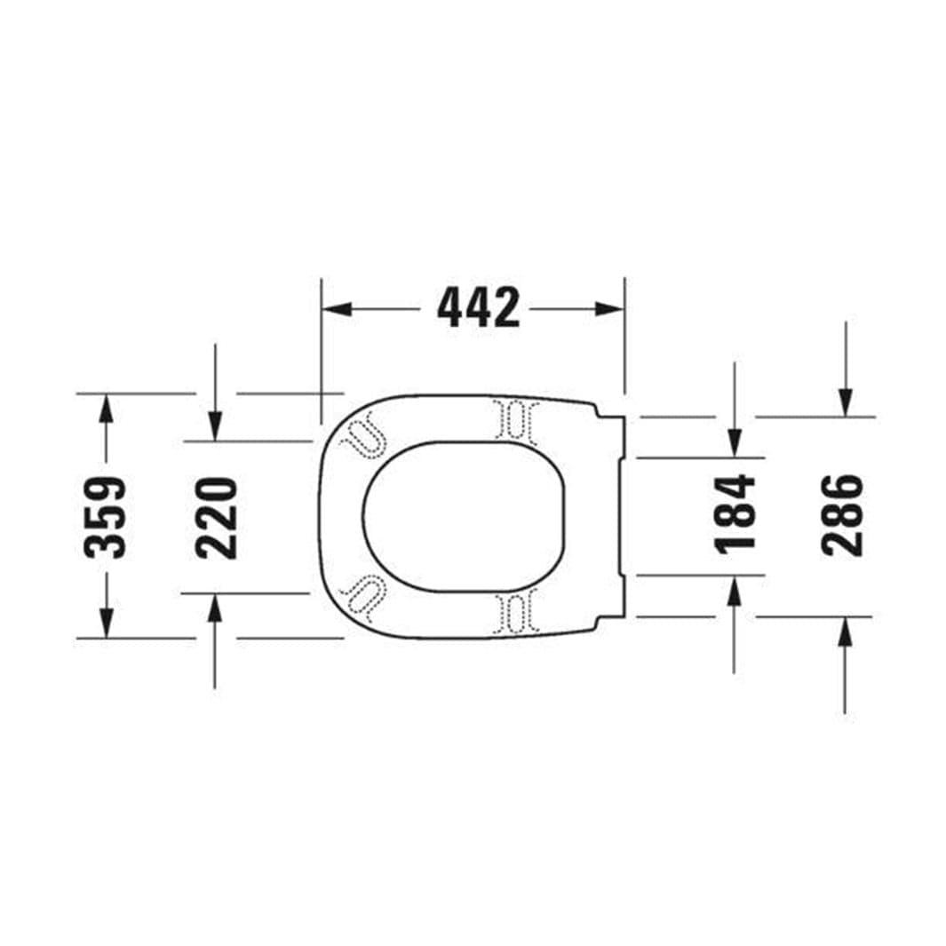 Duravit D-code Toalettsete Duravit Toalettsete AH-6189031