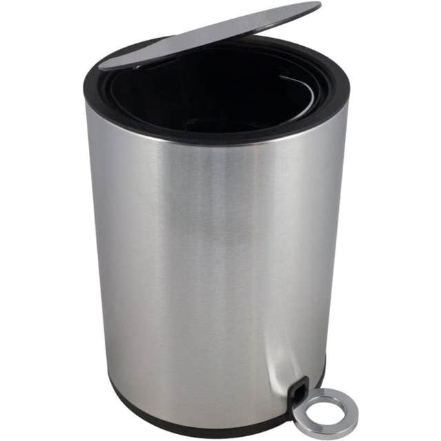 Duschy Poppis avfallsbøtte 3L  Matt krom Duschy Søppelbøtte CO-D099032