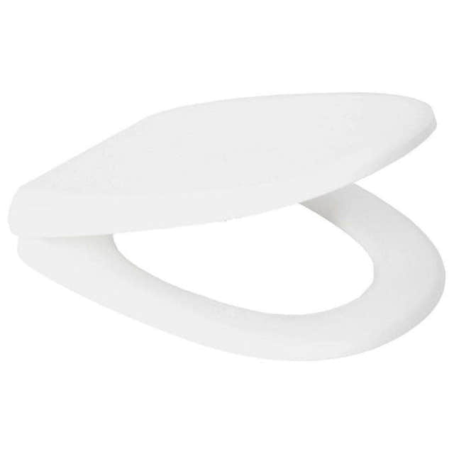 Duschy toalettsete universal i hvit plast Hvit Duschy Toalettsete CO-D080001