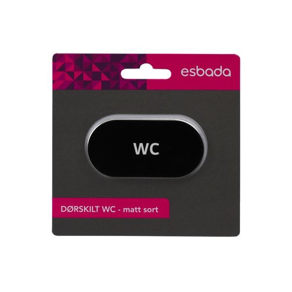 Esbada Avlangt Dørskilt WC Esbada Toalettskilt CO-E704312