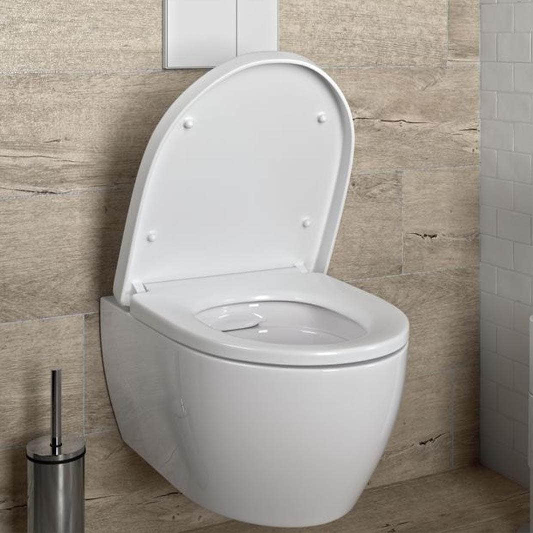 Esbada Edge toalettsete hvit Hvit Esbada Toalettsete CO-L205001