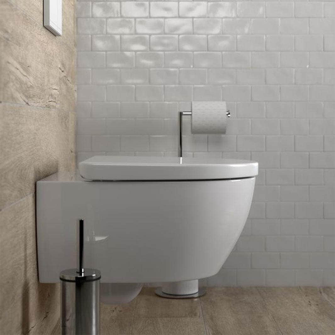 Esbada Edge toalettsete hvit Hvit Esbada Toalettsete CO-L205001