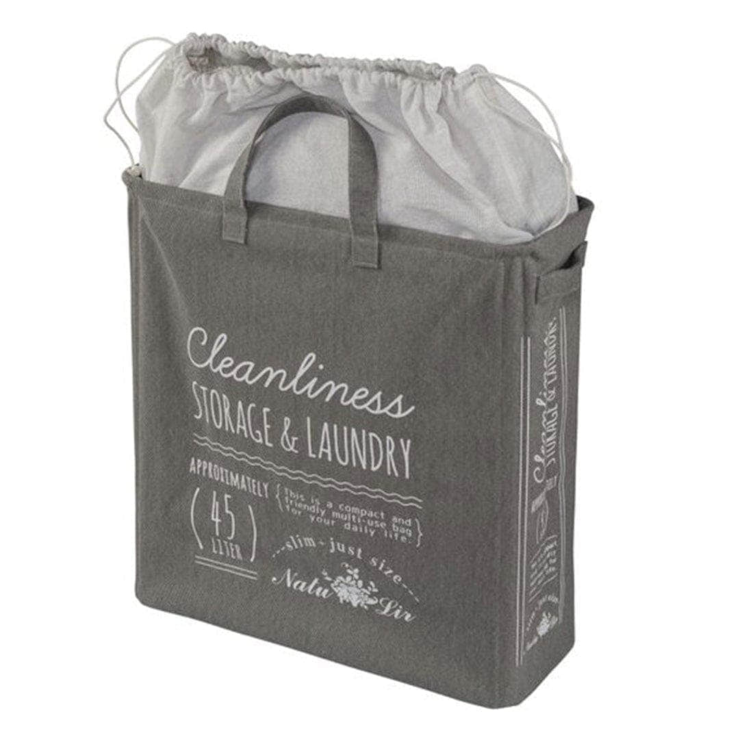 Esbada Laundry skittentøykurv 45L smal Grå Lin Grå Esbada Skittentøyskurv CO-L181408