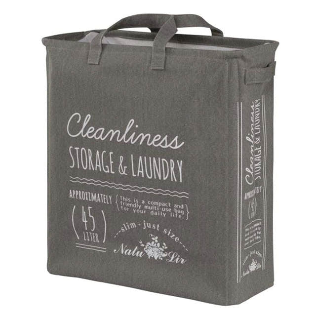 Esbada Laundry skittentøykurv 45L smal Grå Lin Grå Esbada Skittentøyskurv CO-L181408