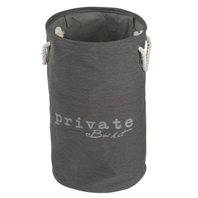 Esbada Laundry skittentøykurv 60L rund grå Lin Grå Esbada Skittentøyskurv CO-L073108
