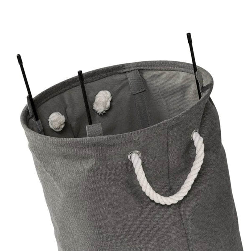 Esbada Laundry skittentøykurv 60L rund grå Lin Grå Esbada Skittentøyskurv CO-L073108