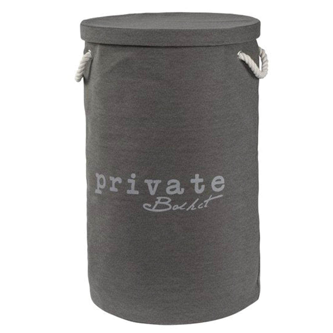 Esbada Laundry skittentøykurv 60L rund grå Lin Grå Esbada Skittentøyskurv CO-L073108