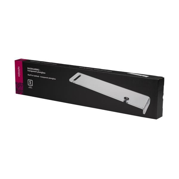 Esbada Plexi Badekarbro B90cm med holder for stetteglass Transparent Esbada Badekarbro CO-L800818
