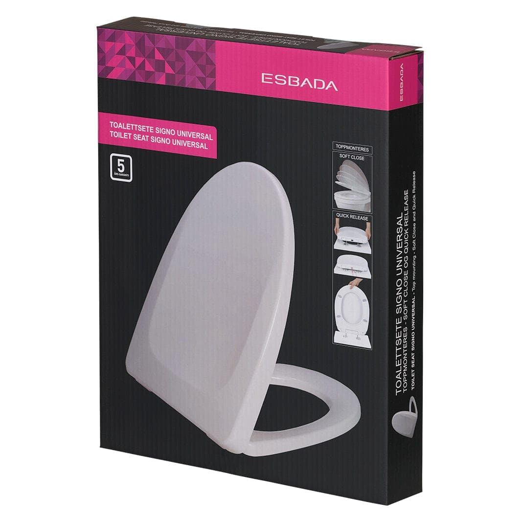 Esbada Signo toalettsete hvitt Hvit Esbada Toalettsete CO-L206201