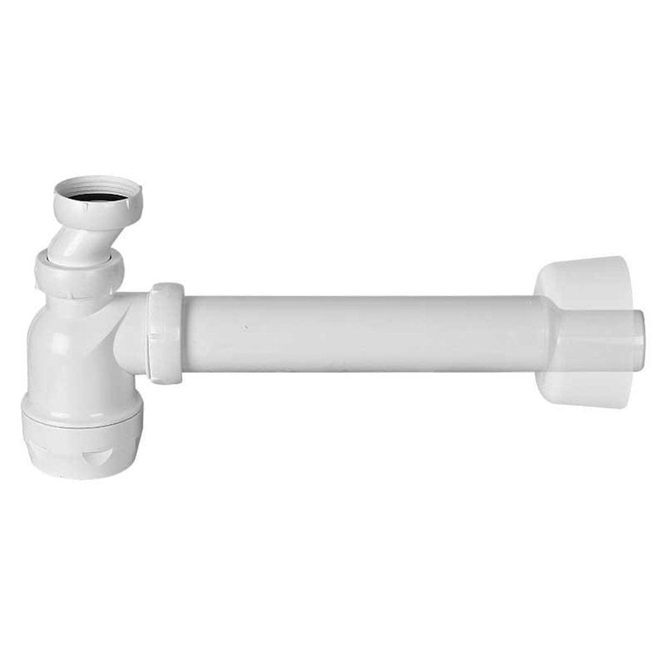 Faluplast Flaskevannlås 32/40mm Hvit - med rør og rosett Faluplast Vannlås AH-4516142