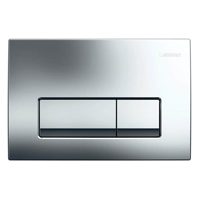 Geberit Delta 50 Betjeningsplate Dobbelskyll Krom Geberit Betjeningsplate og trykknapper GRO-6166374