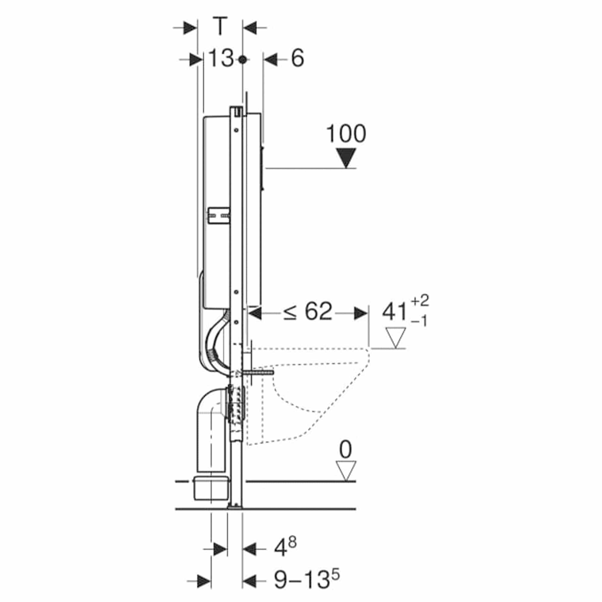 Geberit Duofix TEK Innbyggingssisterne - Lekkasjesikring Geberit Innbyggingssisterne GE-6165813
