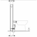 Geberit Monolith for Gulvtoalett 101-114cm