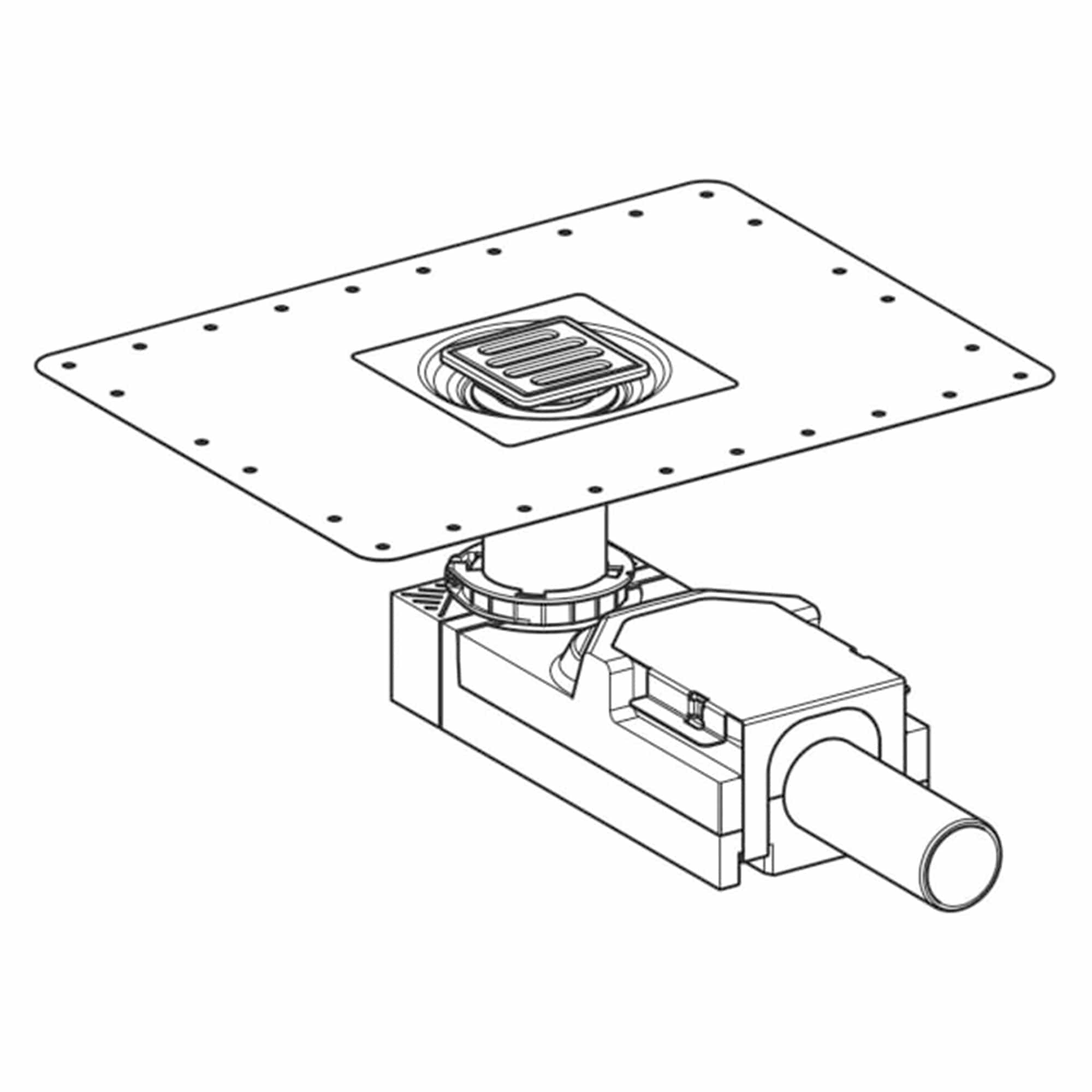 Geberit ø40mm dusjgulvavløp Geberit Gulvsluk GE-6166201