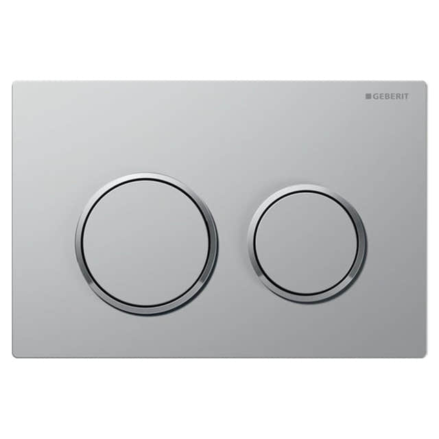 Geberit Omega 20 Betjeningsplate Matt krom / Krom Geberit Betjeningsplate og trykknapper GE-6166055