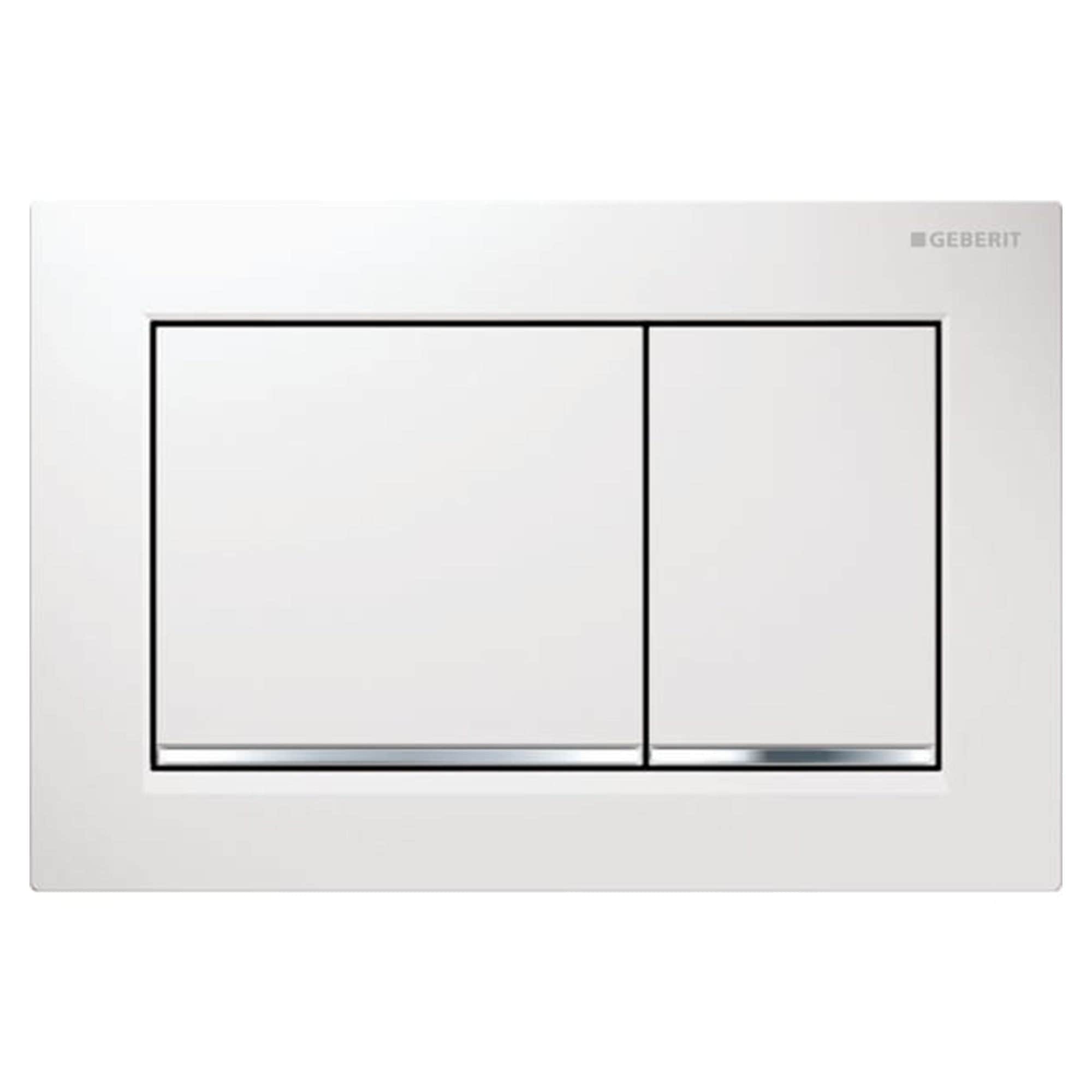 Geberit Omega 30 Betjeningsplate Hvit matt Geberit Betjeningsplate og trykknapper GE-6166057