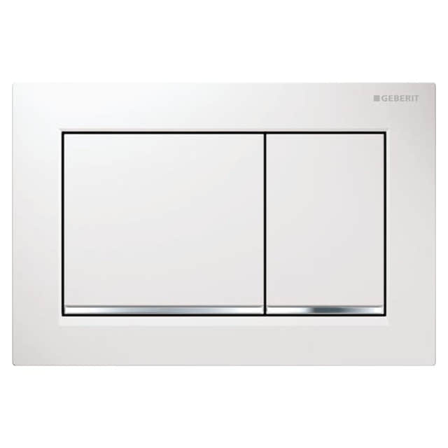Geberit Omega 30 Betjeningsplate Hvit matt Geberit Betjeningsplate og trykknapper GE-6166057