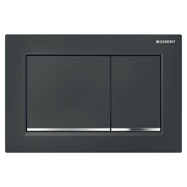 Geberit Omega 30 Betjeningsplate Svart Geberit Betjeningsplate og trykknapper GE-6166061
