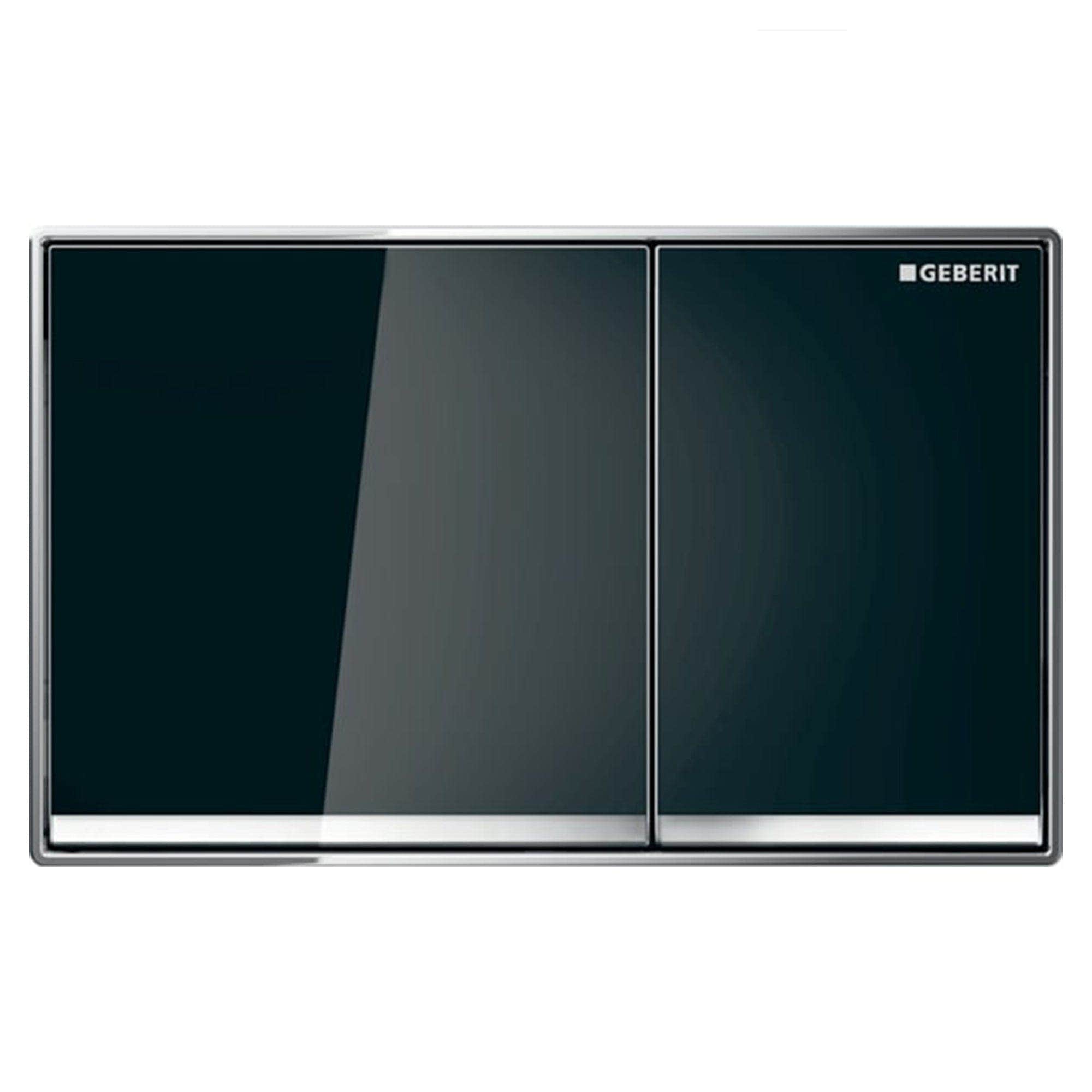 Geberit Omega 60 Betjeningsplate Svart glass Geberit Betjeningsplate og trykknapper GE-6166065