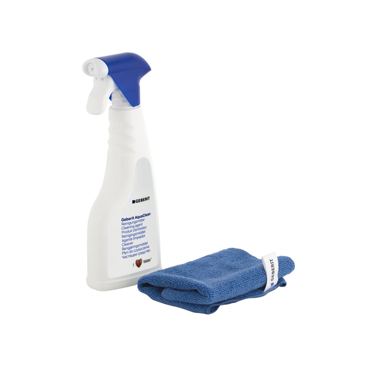 Geberit Rengjøringsmiddel 500ml spray med klut Geberit Tilbehør toalett GRO-6165888