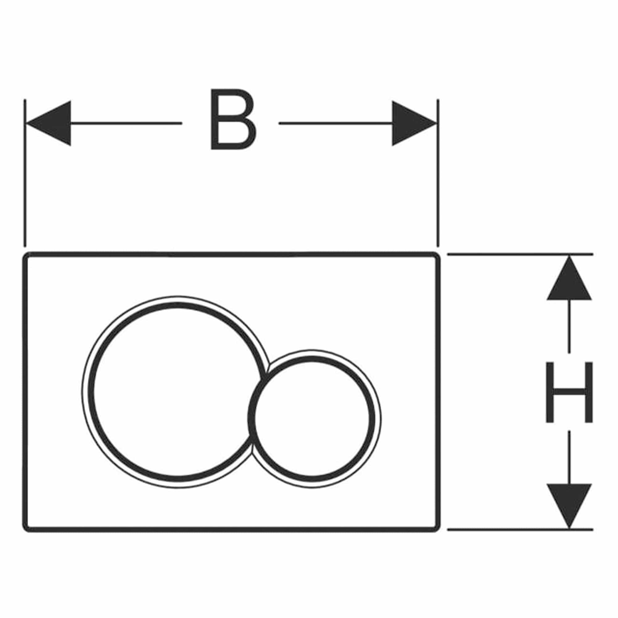 Geberit Sigma 01 Betjeningsplate Geberit Betjeningsplate og trykknapper