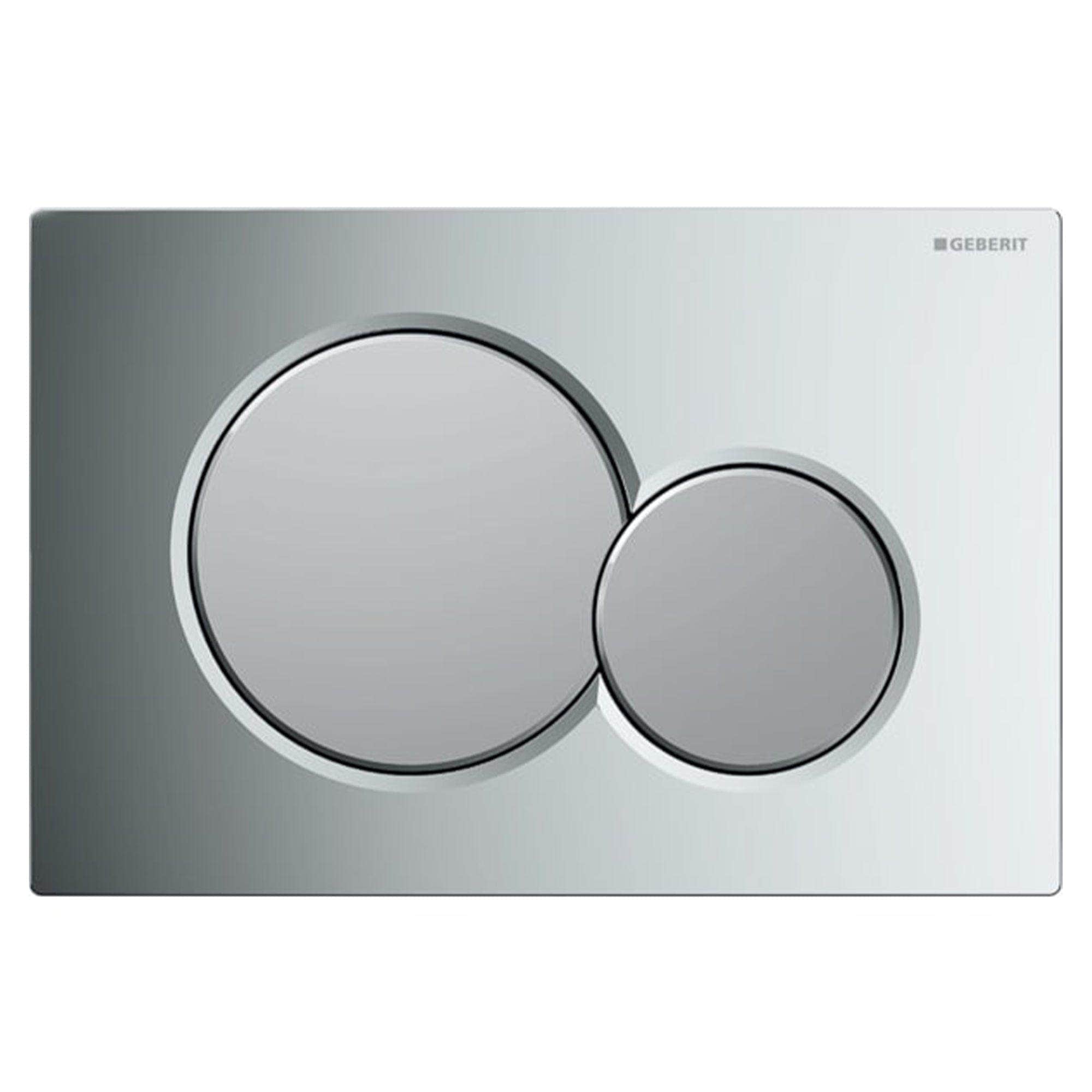 Geberit Sigma 01 Betjeningsplate Krom / Matt krom Geberit Betjeningsplate og trykknapper GE-6166545
