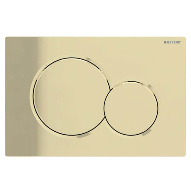 Geberit Sigma 01 Betjeningsplate Messing Geberit Betjeningsplate og trykknapper GE-6166176