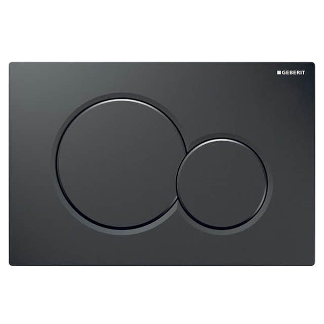 Geberit Sigma 01 Betjeningsplate Svart Geberit Betjeningsplate og trykknapper GE-6166546