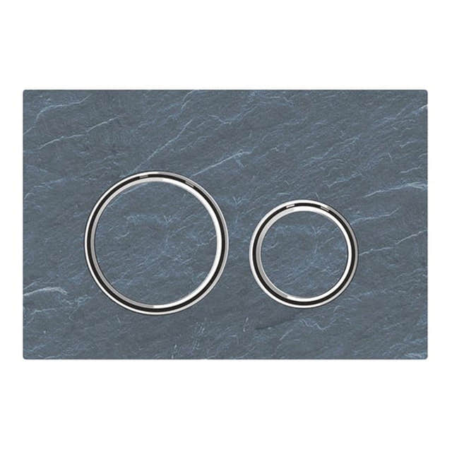Geberit Sigma 21 Betjeningsplate Mustang skifer / Krom Geberit Betjeningsplate og trykknapper GE-6165817